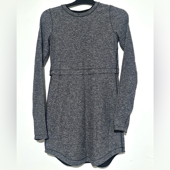 Ivivva Long Sleeve Heather Gray Dress Girls Size 12 - Picture 1 of 3